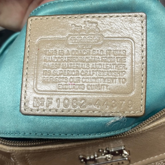 Coach Madison *REHAB* Dotted Khaki Signature Mini Handbag (44379) - Picture 7 of 10